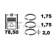 Слика 2 на комплет клипни прстени, компресор ET ENGINETEAM R1011950