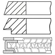 Слика 1 на комплет клипни прстени, компресор GOETZE 08-102406-00