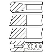 Слика 1 на комплет клипни прстени, компресор GOETZE 08-174100-10