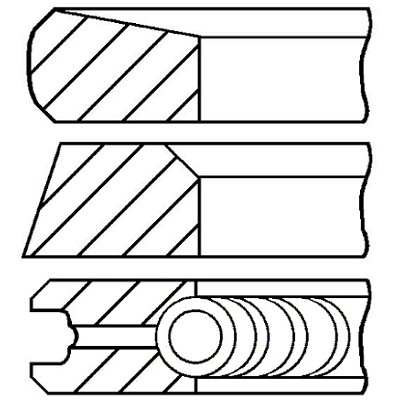 Слика на Комплет клипни прстени, компресор GOETZE 08-446300-00