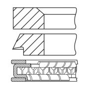 Слика 1 на комплет клипни прстени, компресор GOETZE 08-451600-00