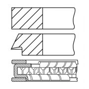 Слика 1 $на Комплет клипни прстени, компресор GOETZE CarboGlide® 08-437407-00
