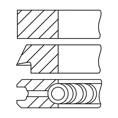 Слика на комплет клипни прстени, компресор GOETZE LKZ-Ring® 08-442900-10 за Peugeot 308 SW (T9) 1.2 THP 130 - 131 коњи бензин