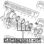 Слика 2 на комплет лагер главчина FEBEST DAC35620031-KIT