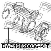 Слика 2 на комплет лагер главчина FEBEST DAC42820036-KIT