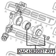 Слика 2 на комплет лагер главчина FEBEST DAC43820037-KIT