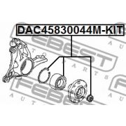 Слика 2 на комплет лагер главчина FEBEST DAC45830044M-KIT