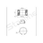 Слика 1 на комплет лагер главчина STARLINE LO 00882