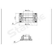 Слика 1 на комплет лагер главчина STARLINE LO 03575