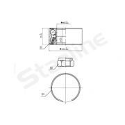 Слика 1 на комплет лагер главчина STARLINE LO 03596