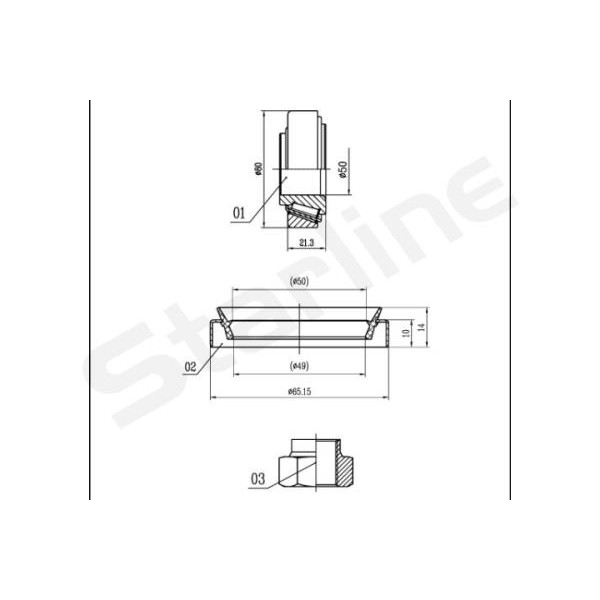 Слика на комплет лагер за тркало STARLINE LO 01444 за Citroen Jumper BUS 230P 2.5 TD - 103 коњи дизел