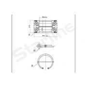 Слика 1 на комплет лагер за тркало STARLINE LO 03410
