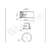 Слика 1 на комплет лагер за тркало STARLINE LO 03414