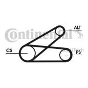 Слика 1 на Комплет линиски ремен и затегачи CONTINENTAL 6PK873 ELAST T1