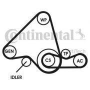 Слика 1 на Комплет линиски ремен и затегачи CONTINENTAL 6PK995D1