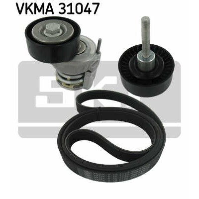 Слика на Комплет линиски ремен и затегачи SKF VKMA 31047 за VW Polo 4 (9n) 1.6 16V - 105 коњи бензин