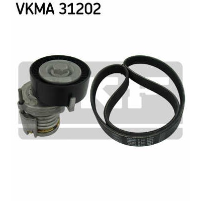 Слика на Комплет линиски ремен и затегачи SKF VKMA 31202 за VW Caddy 3 Box 1.4 16V - 80 коњи бензин