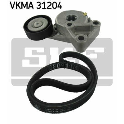 Слика на Комплет линиски ремен и затегачи SKF VKMA 31204 за Audi TT (8N3) 1.8 T - 163 коњи бензин