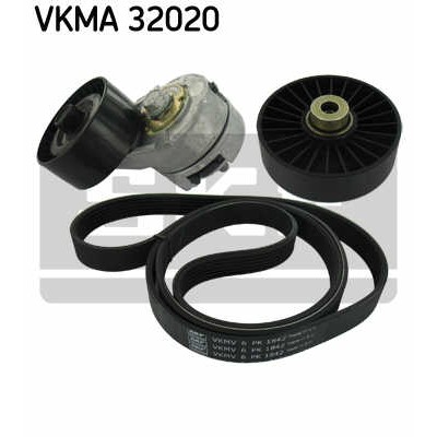Слика на Комплет линиски ремен и затегачи SKF VKMA 32020 за Fiat Barchetta 183 1.8 16V - 130 коњи бензин