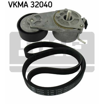 Слика на Комплет линиски ремен и затегачи SKF VKMA 32040 за Fiat Bravo 198 1.4 16V - 140 коњи бензин