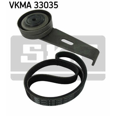 Слика на Комплет линиски ремен и затегачи SKF VKMA 33035 за Lancia Zeta (220) 2.1 TD (220AJ5) - 109 коњи дизел