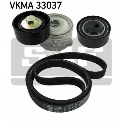 Слика на Комплет линиски ремен и затегачи SKF VKMA 33037 за Peugeot Ranch Box (5) 2.0 HDi - 90 коњи дизел