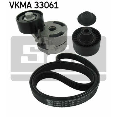 Слика на Комплет линиски ремен и затегачи SKF VKMA 33061 за Peugeot Partner Box (5) 1.6 HDi 90 - 90 коњи дизел