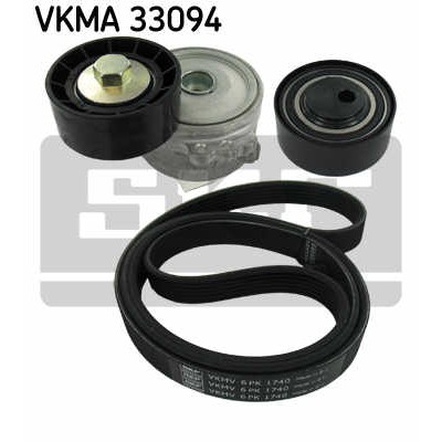 Слика на Комплет линиски ремен и затегачи SKF VKMA 33094 за Lancia Zeta (220) 2.0 JTD (220AN5) - 109 коњи дизел