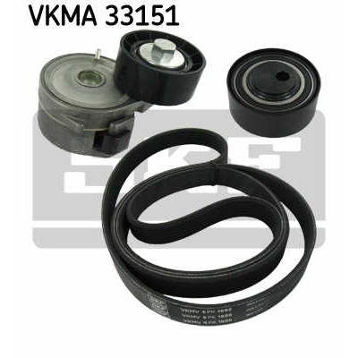 Слика на Комплет линиски ремен и затегачи SKF VKMA 33151 за Peugeot Ranch Box (5) 1.9 D - 69 коњи дизел