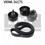 Слика 1 $на Комплет линиски ремен и затегачи SKF VKMA 34171