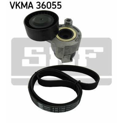 Слика на Комплет линиски ремен и затегачи SKF VKMA 36055 за Renault Fluence (L30) 1.6 16V - 111 коњи бензин