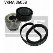 Слика 1 на Комплет линиски ремен и затегачи SKF VKMA 36058