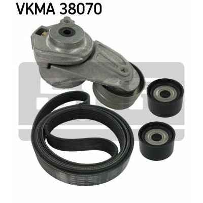 Слика на Комплет линиски ремен и затегачи SKF VKMA 38070 за Mercedes GL-class (x164) GL 350 CDI 4-matic (164.822) - 224 коњи дизел