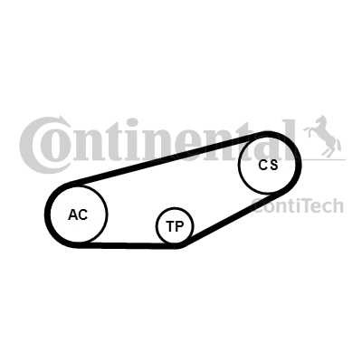 Слика на комплет линиски ремен CONTINENTAL 4PK855K1 за Audi A4 Avant (8D5, B5) 1.9 TDI - 110 коњи дизел