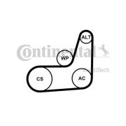 Слика 1 на комплет линиски ремен CONTINENTAL 6PK1019 ELAST T2