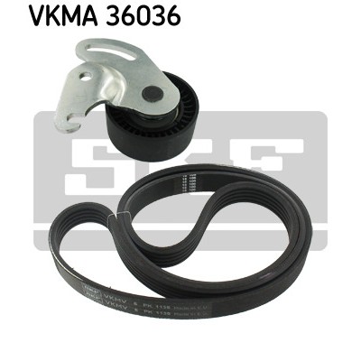 Слика на комплет линиски ремен SKF VKMA 36036 за Renault Clio 3 1.6 16V (BR05, BR0B, BR0Y, BR15, BR1J, BR1M, BR1Y, CR0B...) - 112 коњи бензин