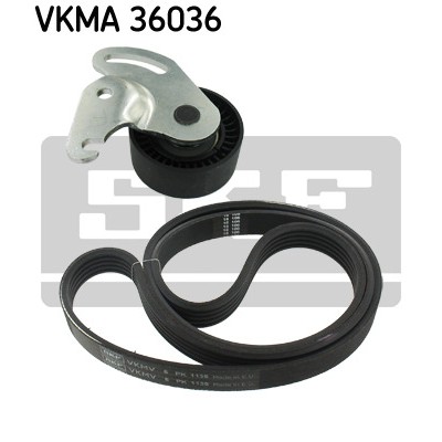 Слика на комплет линиски ремен SKF VKMA 36036 за Renault Megane 2 Hatchback 1.6 16V (BM0C, CM0C) - 113 коњи бензин