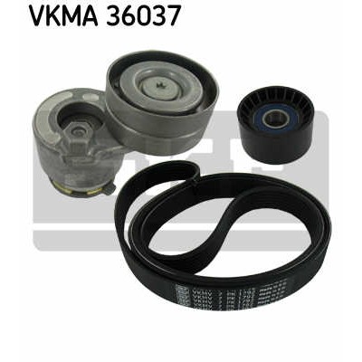 Слика на комплет линиски ремен SKF VKMA 36037 за Renault Laguna 2 Grandtour (KG0-1) 2.0 16V - 133 коњи бензин