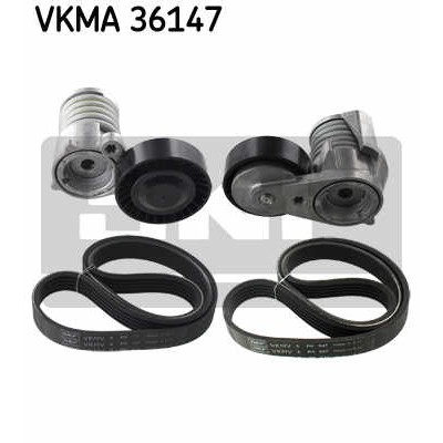 Слика на комплет линиски ремен SKF VKMA 36147 за Volvo V50 Estate (MW) 2.4 - 170 коњи бензин