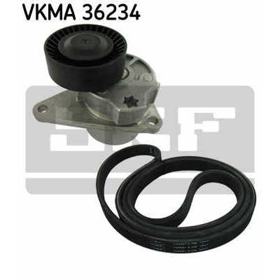 Слика на комплет линиски ремен SKF VKMA 36234 за Volvo S70 Saloon (P80) 2.3 T-5 - 239 коњи бензин