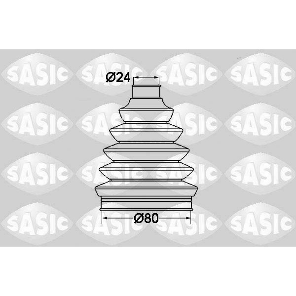 Слика на комплет манжетна, полуосовина SASIC 1904031 за Renault Megane 3 Hatchback 1.6 16V Bifuel (BZ03) - 110 коњи Бензин/Автогаз (LPG)