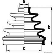 Слика 1 на Комплет манжетна за зглоб на тркало HERTH+BUSS JAKOPARTS J2864014