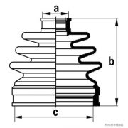Слика 1 на Комплет манжетна за зглоб на тркало HERTH+BUSS JAKOPARTS J2864020