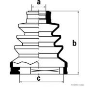 Слика 1 на Комплет манжетна за зглоб на тркало HERTH+BUSS JAKOPARTS J2881000