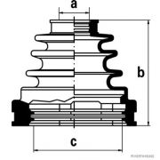 Слика 1 на Комплет манжетна за зглоб на тркало HERTH+BUSS JAKOPARTS J2882006