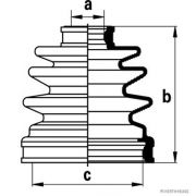 Слика 1 на Комплет манжетна за зглоб на тркало HERTH+BUSS JAKOPARTS J2883004