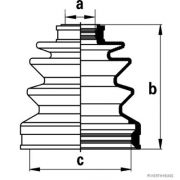 Слика 1 на Комплет манжетна за зглоб на тркало HERTH+BUSS JAKOPARTS J2884009