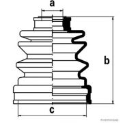 Слика 1 на Комплет манжетна за зглоб на тркало HERTH+BUSS JAKOPARTS J2885001