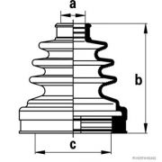 Слика 1 на Комплет манжетна за зглоб на тркало HERTH+BUSS JAKOPARTS J2885016