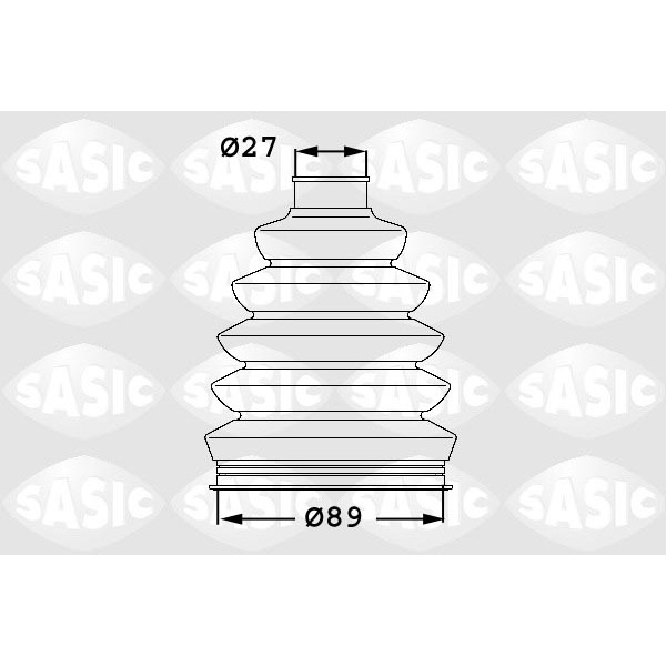 Слика на Комплет манжетна за зглоб на тркало SASIC 1906052 за Opel Astra H Van 1.7 CDTI - 110 коњи дизел